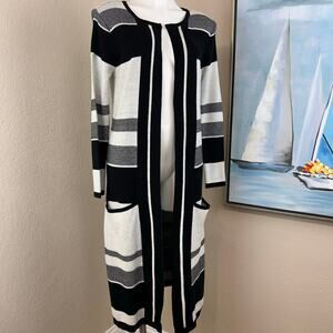 White House Black Market Long Open Cardigan size small